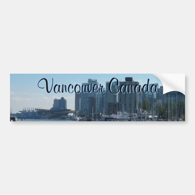 Vancouver Bumper Sticker Vancouver Souvenir Gifts (Front)
