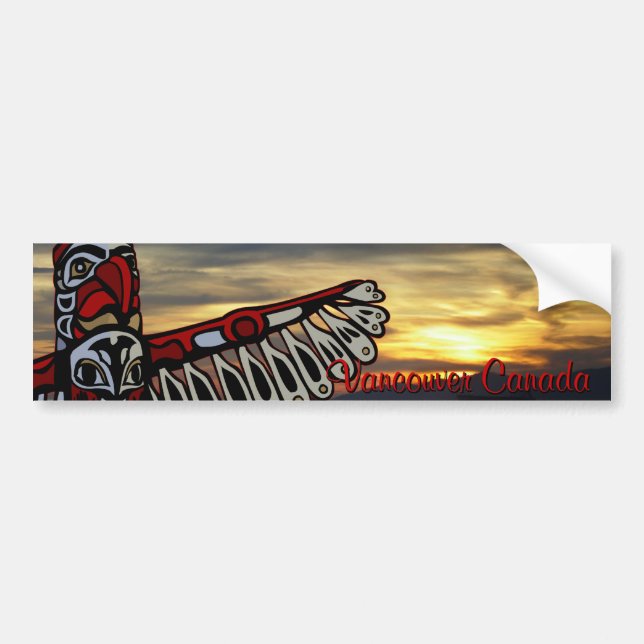 Vancouver Bumper Sticker Vancouver Souvenir Gifts (Front)