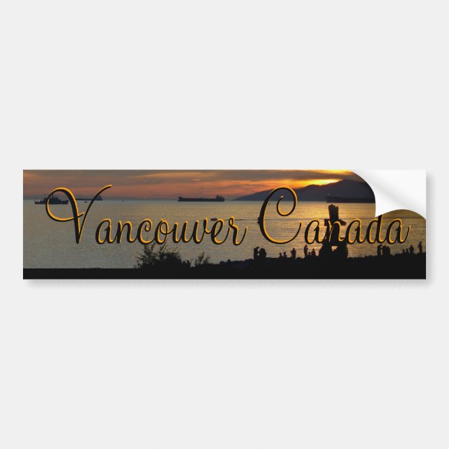 Vancouver Bumper Sticker Vancouver Souvenir Gifts (Front)