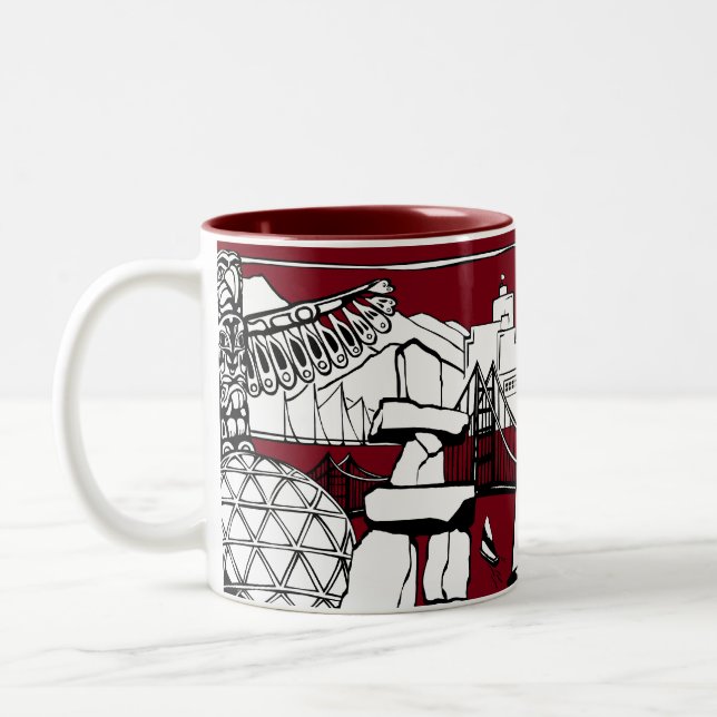Vancouver C.-B. Canada Tasses à café Mugs & Lunett (Gauche)