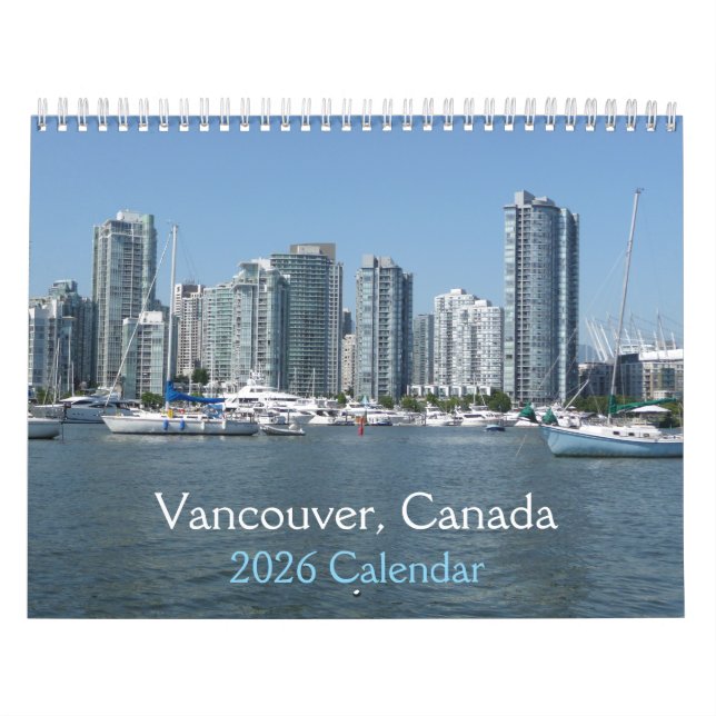 Vancouver, Canada 2026 Calendar (Cover)