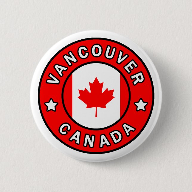 Vancouver Canada 2 Inch Round Button (Front)