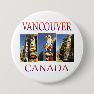Vancouver Canada 3 Inch Round Button