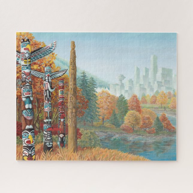 Vancouver Canada Art Puzzle Two Worlds Collide 520 (Horizontal)