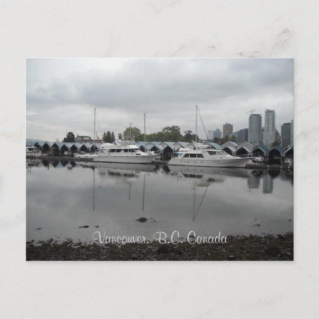Vancouver Canada Boats Postcard (Front)