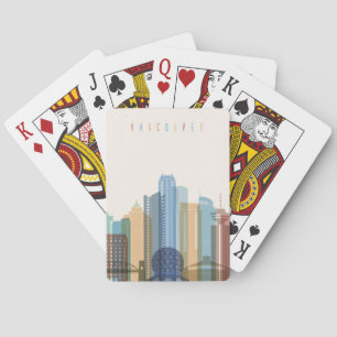 Vancouver, Canada City Skyline Playing Cards