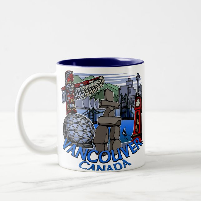 Vancouver Canada Coffee Cups Mugs & Glasses (Left)