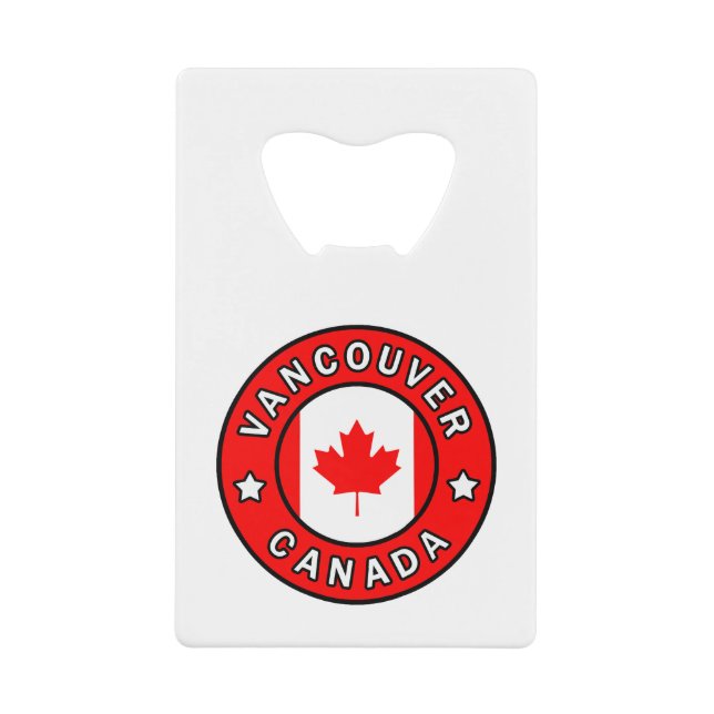 Vancouver Canada Credit Card Bottle Opener (Front)