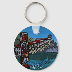 Vancouver Canada Key Chain Totem Pole Souvenirs