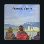 Vancouver, Canada Magnet<br><div class="desc">Winner of a Front Page Feature on RedGage.  Kids enjoying the view of Vancouver,  BC,  Canada</div>