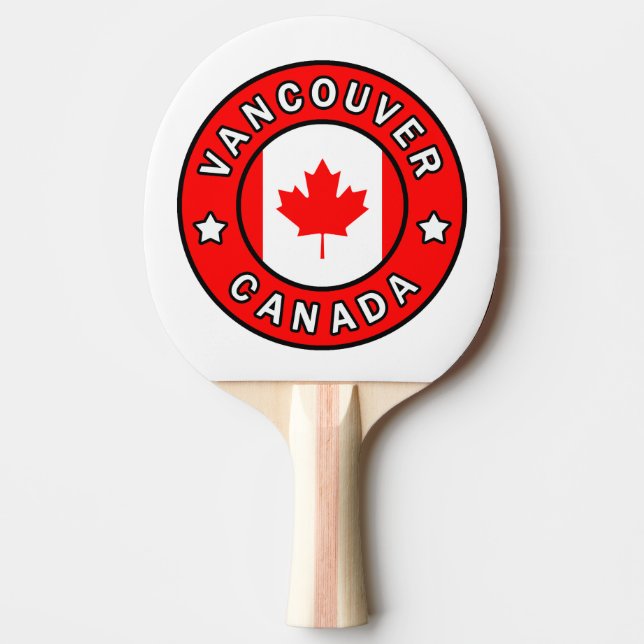 Vancouver Canada Ping Pong Paddle (Front)