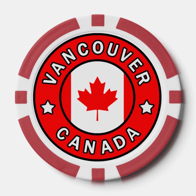 Vancouver Canada Poker Chips (Front)