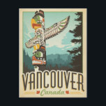 Vancouver, Canada Postcard<br><div class="desc">Anderson Design Group is an award-winning illustration and design firm in Nashville,  Tennessee. Founder Joel Anderson directs a team of talented artists to create original poster art that looks like classic vintage advertising prints from the 1920s to the 1960s.</div>