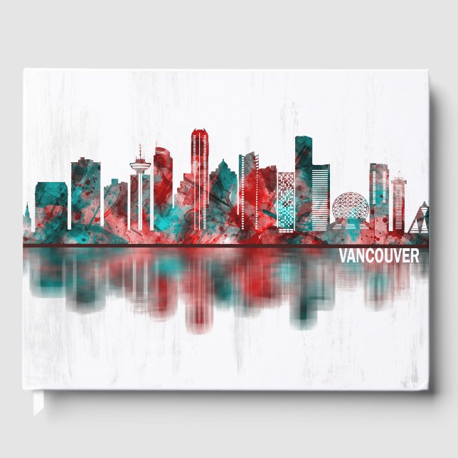 Vancouver Canada Skyline Guest Book (Front)