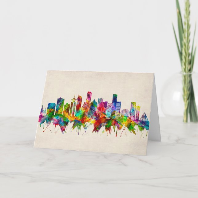 Vancouver Canada Skyline Holiday Card (Front)