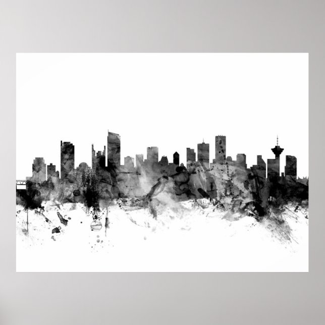 Vancouver Canada Skyline Poster (Front)