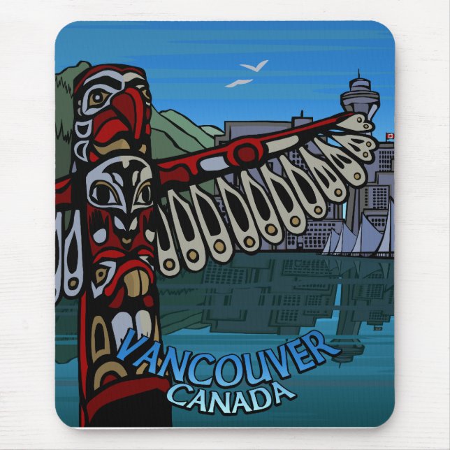 Vancouver Canada Souvenir Mouse Pad (Front)