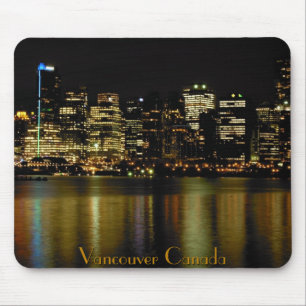 Vancouver Canada Souvenir Mouse Pad City Lights