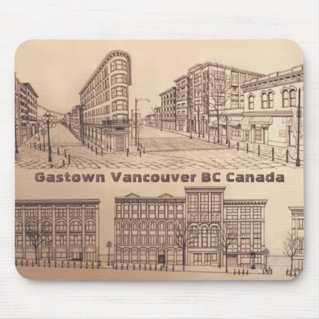 Vancouver Canada Souvenir Mousepad Gastown Gifts (Front)