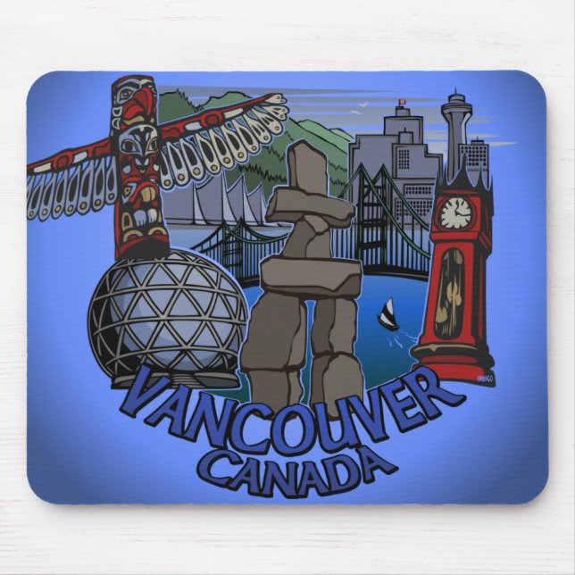 Vancouver Canada Souvenir Mousepad Landmark Gifts (Front)