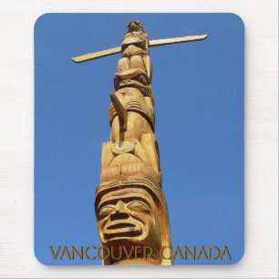 Vancouver Canada Souvenir Totem Pole Mousepad