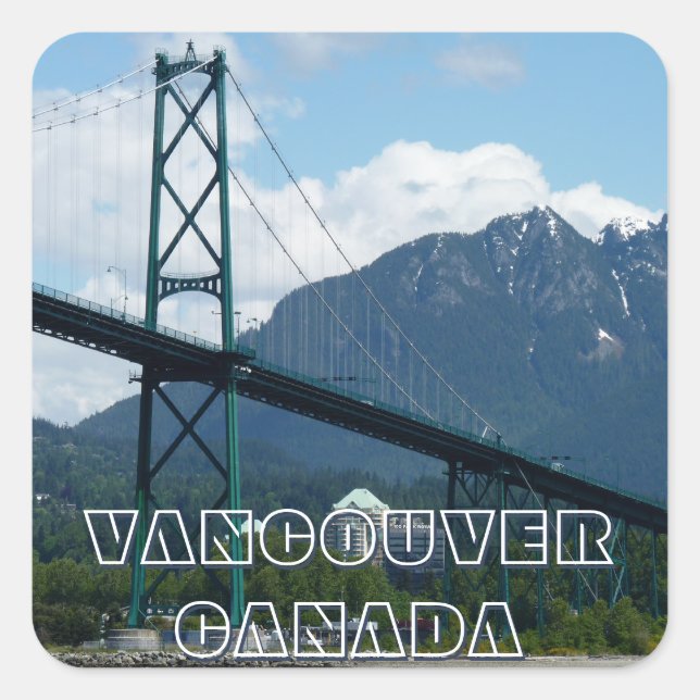 Vancouver Canada Stickers Lions Gate Souvenirs (Front)