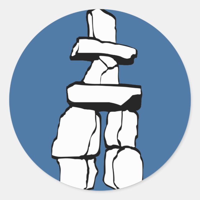 Vancouver Canada Stickers Totem Pole Landmark Art (Front)