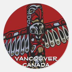Vancouver Canada Stickers Vancouver Landmark Art