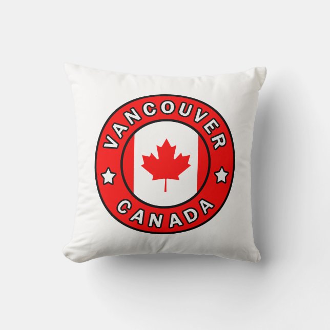 Vancouver Canada Throw Pillow (Front)