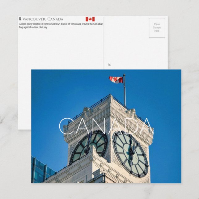Vancouver, Canada Travel Postcard (Front/Back)