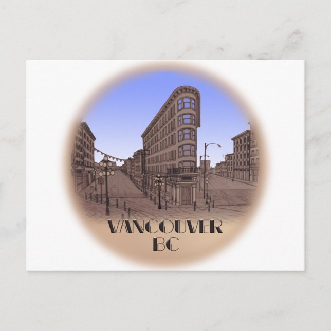Vancouver Cards Gastown Art Souvenirs Postcards (Front)