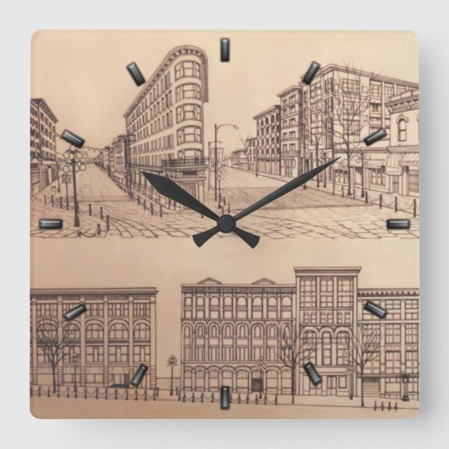 Vancouver Clock Gifts Decor Gastown Wall Clock (Front)