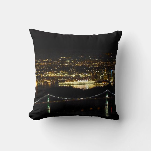 Vancouver Coussin Personnalisé Vancouver Souvenirs (Recto)