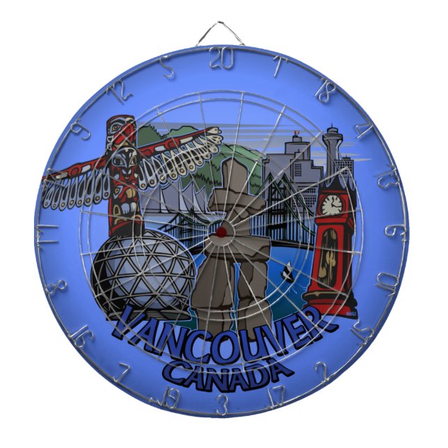 Vancouver Dartboard Vancouver Souvenir Dartboard (Front)