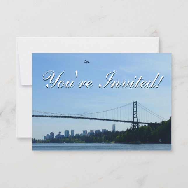 Vancouver Invitations Personalized Vancouver RSVP (Front)