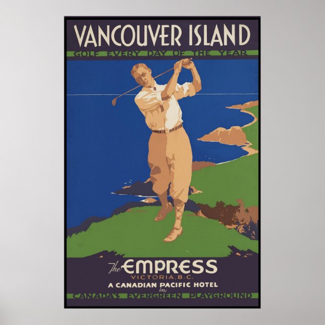 Vancouver Island Golf every day of the year Poster (Front)