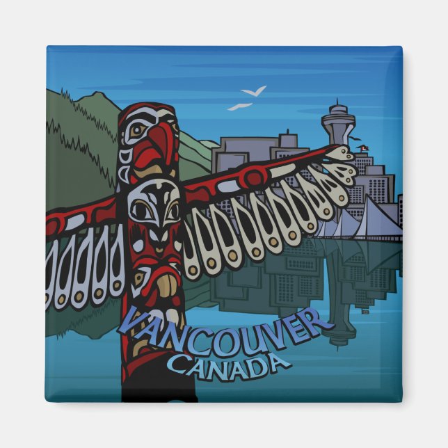Vancouver Magnet Souvenir Magnet Buttons & Gifts (Front)