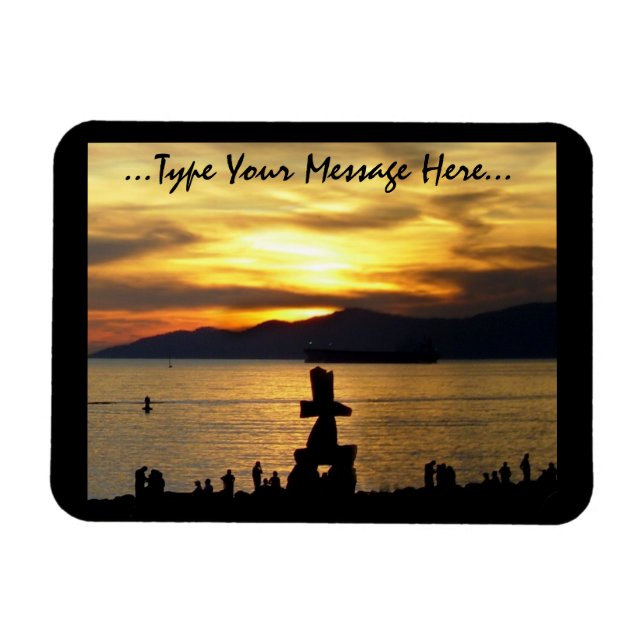 Vancouver Magnet Vancouver CN Personalized Magnet (Horizontal)