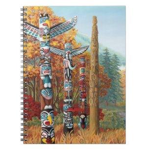 Vancouver Notebook Totem Pole Art Journal & Books