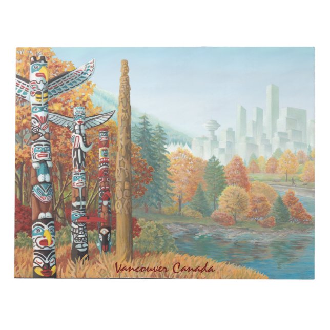 Vancouver Notepad Personalized Vancouver Souvenir (Front)