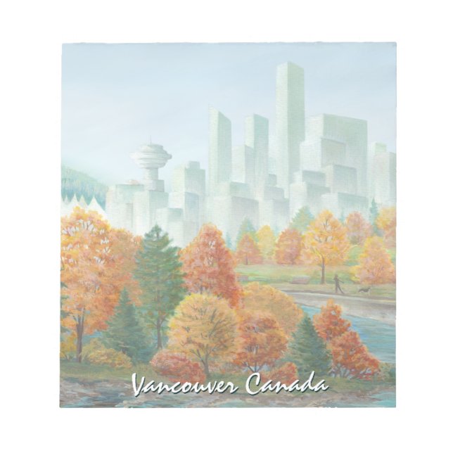 Vancouver Notepad Personalized Vancouver Souvenir (Front)