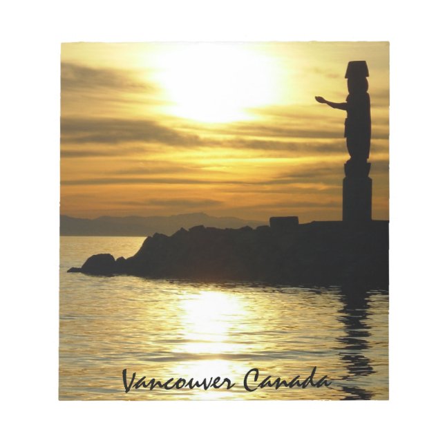 Vancouver Notepad Personalized Vancouver Souvenir (Front)