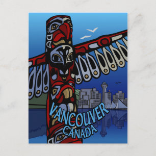 Vancouver Postcards Totem Pole & Landmarks Cards