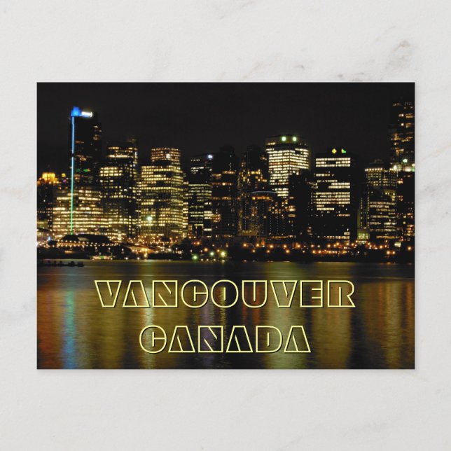 Vancouver Postcards Vancouver CItyscape Postcards (Front)
