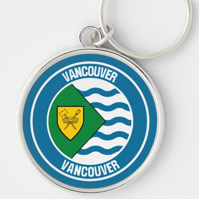Vancouver Round Emblem Keychain (Front)
