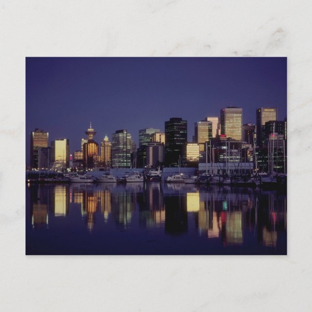 Vancouver skyline, British Columbia, Canada Postcard (Front)