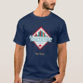 Vancouver Skyline British Columbia Retro Canada T-Shirt (Front)