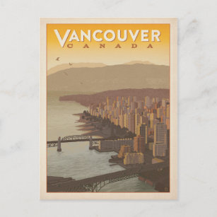 Vancouver Skyline   Canada Postcard