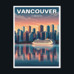 Vancouver Skyline Canada Travel Postcard<br><div class="desc">Vancouver, a coastal gem nestled in the southwestern corner of British Columbia, Canada, is a city that seamlessly blends natural beauty with urban vibrancy. Renowned for its stunning natural landscapes, diverse cultural tapestry, and progressive spirit, Vancouver has become a global destination for travelers and residents alike. Natural Wonders Vancouver is...</div>