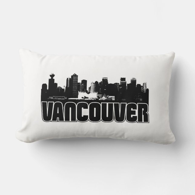 Vancouver Skyline Lumbar Pillow (Front)